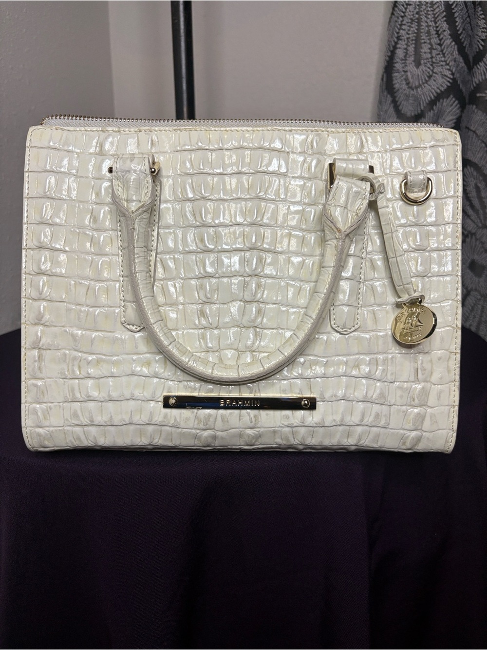Brahmin Cami Anchor Melbourne Leather Satchel
**No Crossbody Strap** - Picture 2 of 10